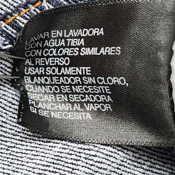 Vintage 90s Mixit Jeans Womens 16 Blue Mid Rise Crop Capri Pedal Pusher Skimmer - Picture 9 of 14